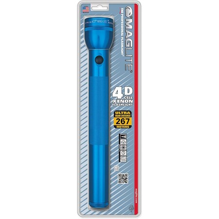 Maglite 72 lm Blue Incandescent Flashlight D Battery S4D116